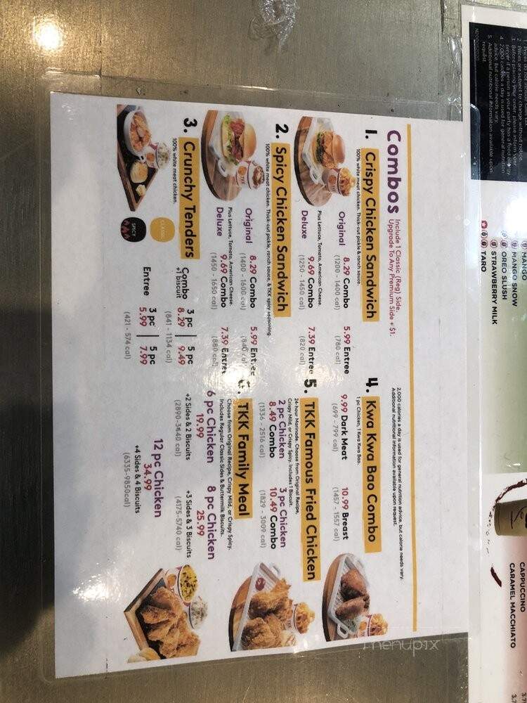 TKK Fried Chicken - Laurel, MD menu_pic