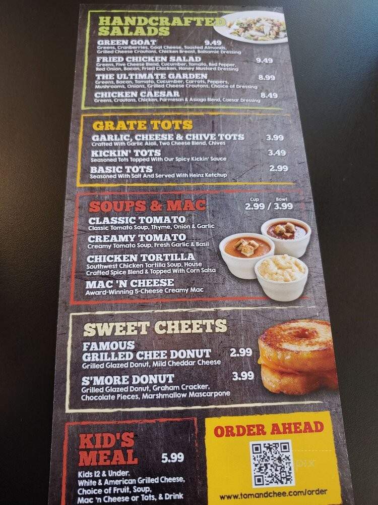 Tom and Chee - Cincinnati, OH menu_pic