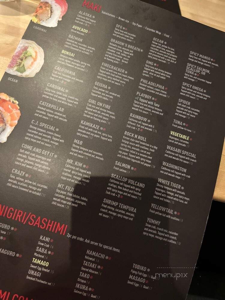 Wasabi Sushi Bar - St. Louis, MO menu_pic