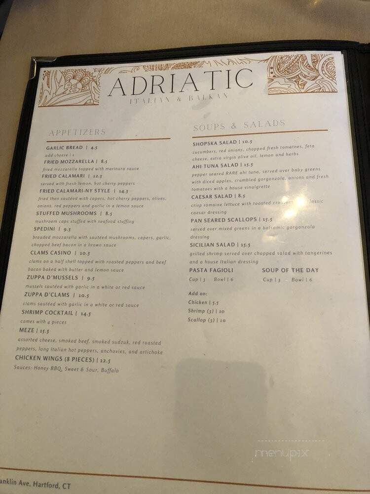 Adriatic Restaurant - Hartford, CT