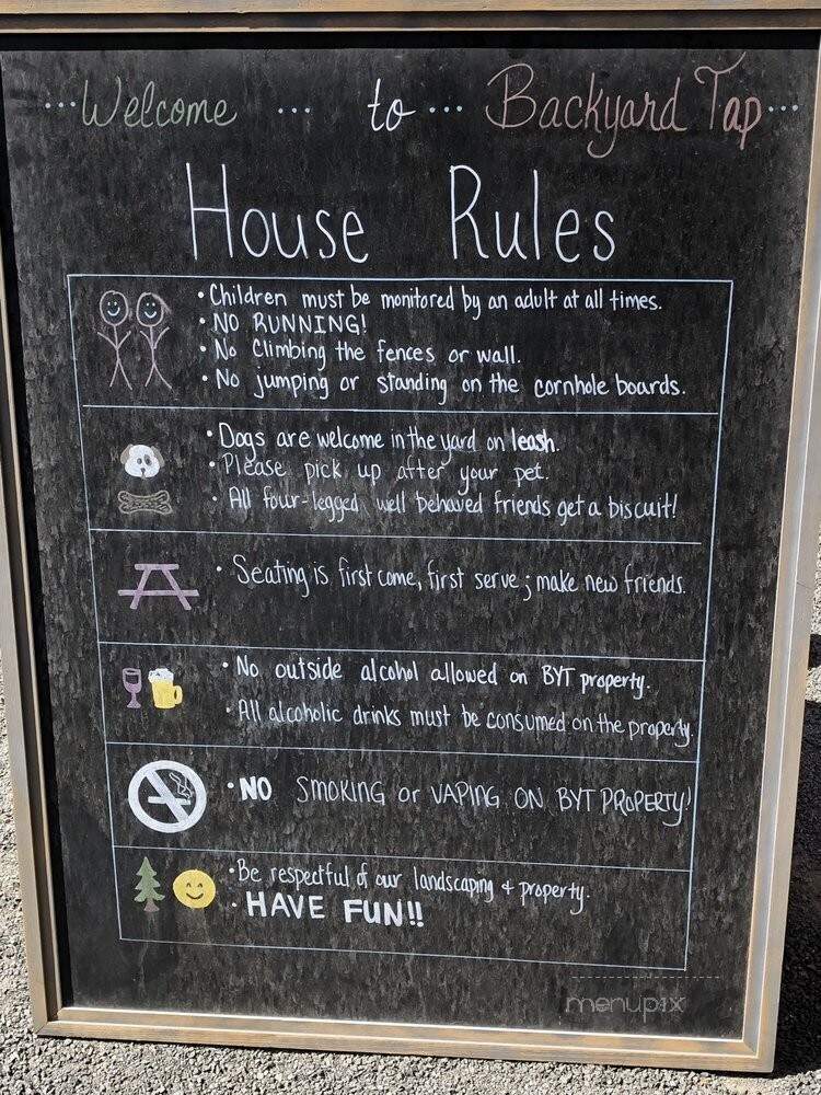 Backyard Tap - Loveland, CO menu_pic