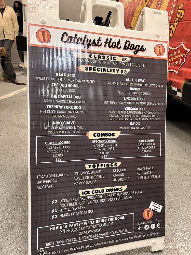Catalyst Hot Dogs - Silver Spring, MD menu_pic