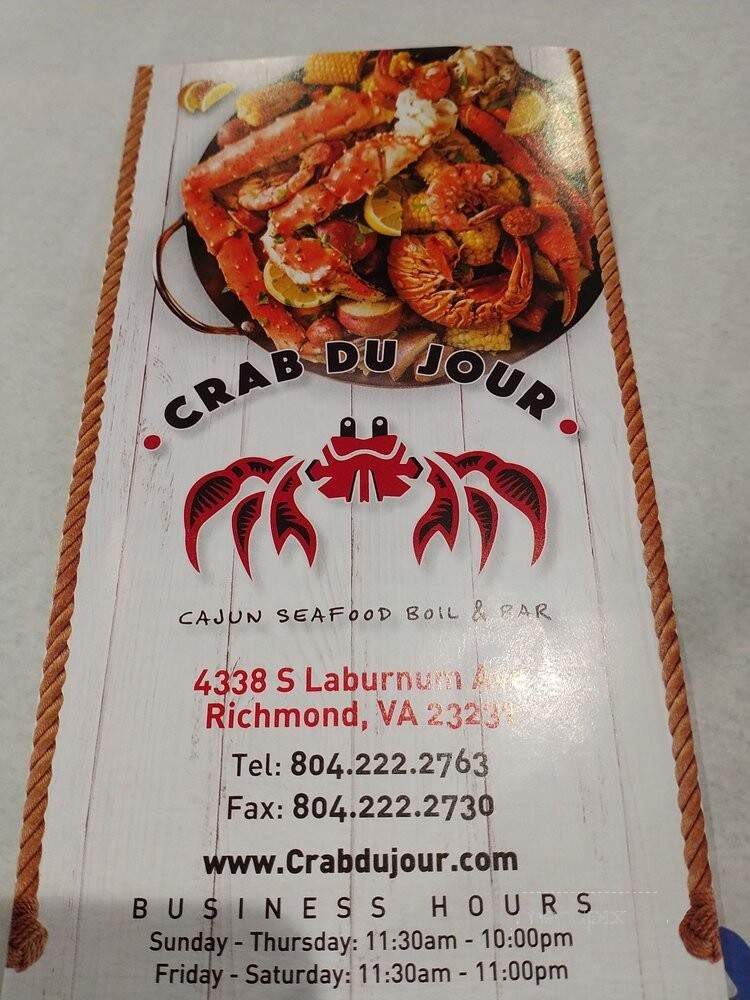 Crab Du Jour Cajun Seafood & Bar - Richmond, VA