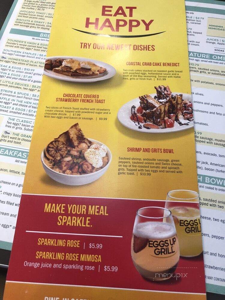 Eggs Up Grill - Murrells Inlet, SC menu_pic
