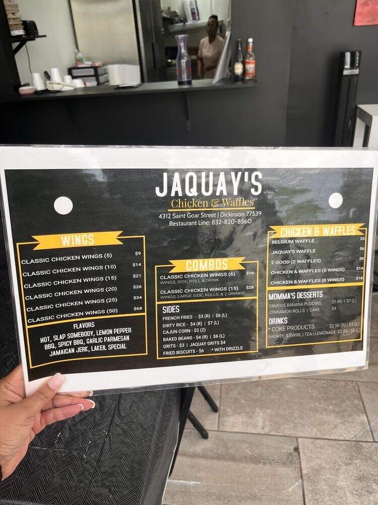 Jaquay's Chicken & Waffles - Dickinson, TX menu_pic