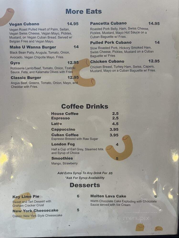 Macubana - Ames, IA menu_pic