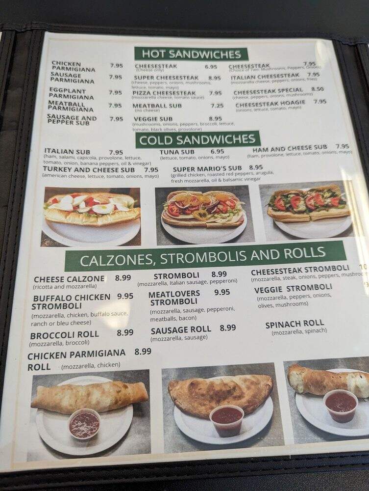 Mario's Pizzeria - Wake Forest, NC menu_pic