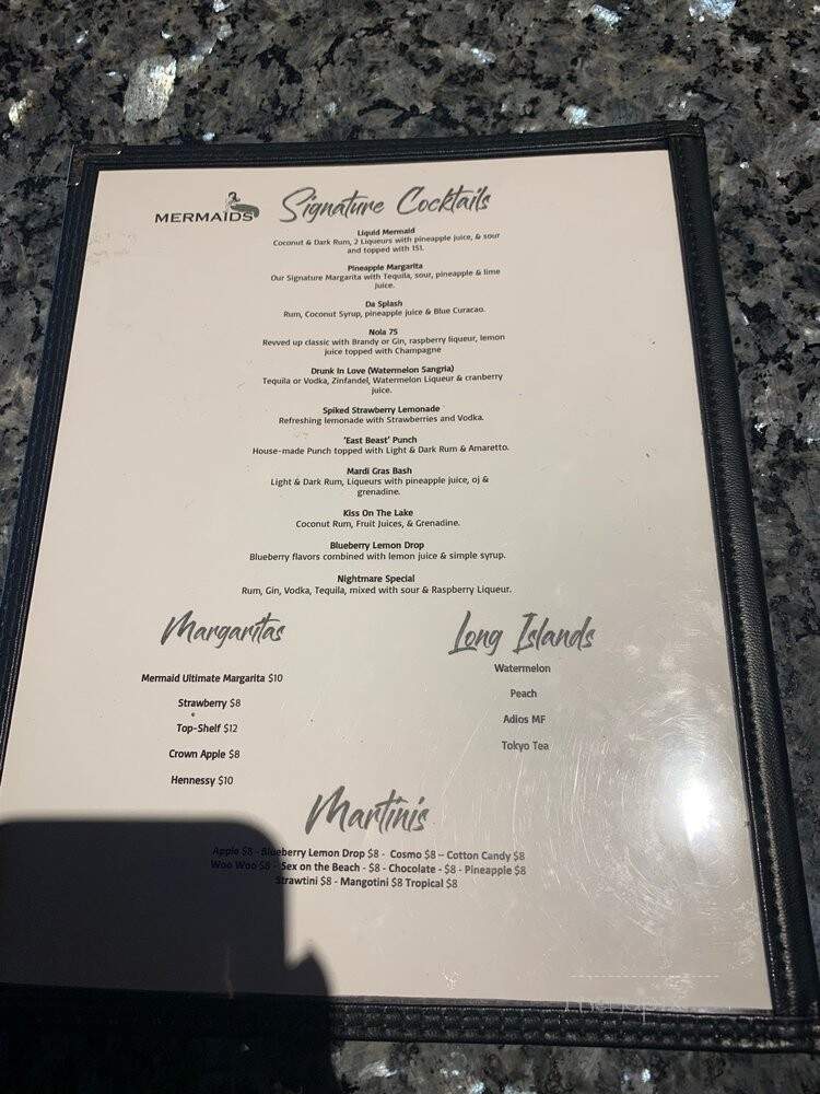 Mermaids - New Orleans, LA menu_pic