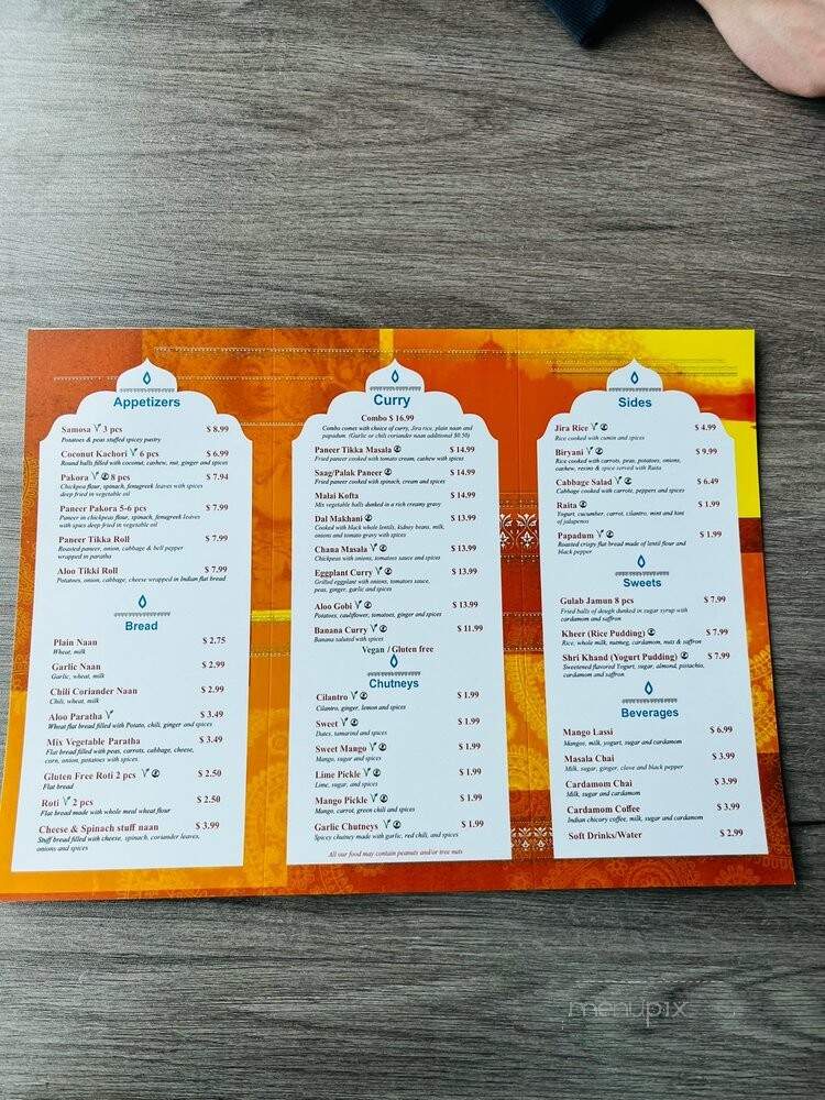 Namaste Indian Food - Rockport, ME menu_pic