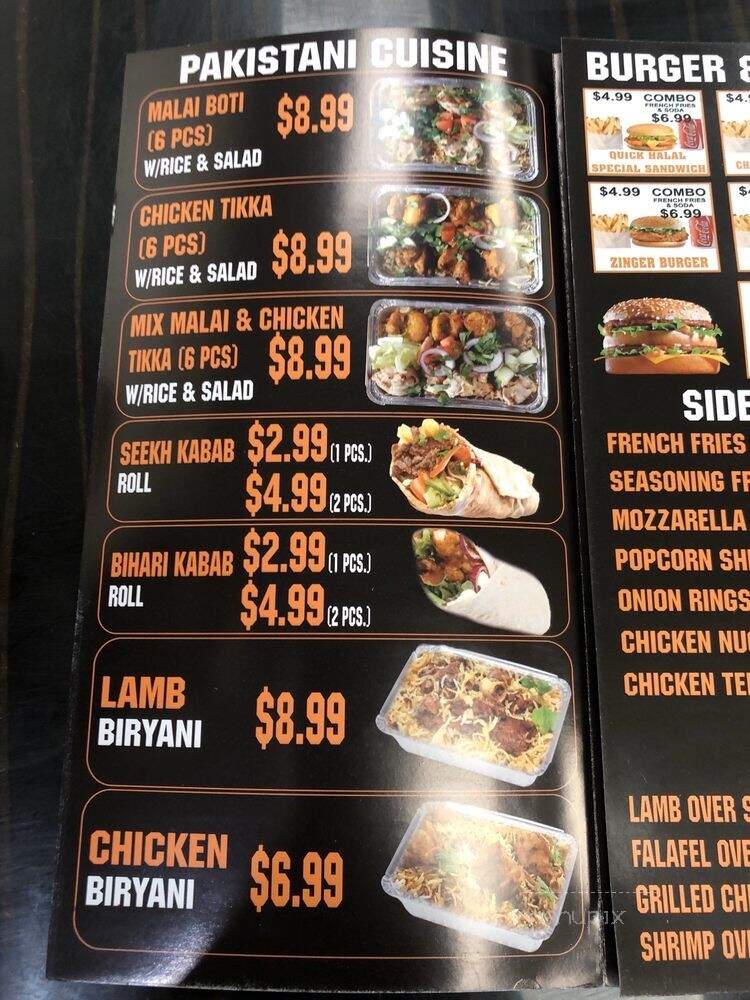 Quick Halal Gyro and Kebab - Elmont, NY menu_pic