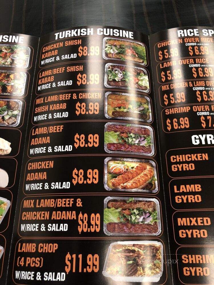 Quick Halal Gyro and Kebab - Elmont, NY menu_pic