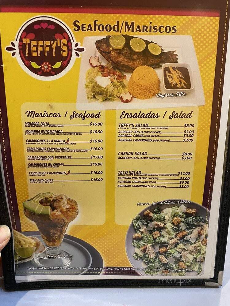 Teffy's Restauant - Brockton, MA menu_pic