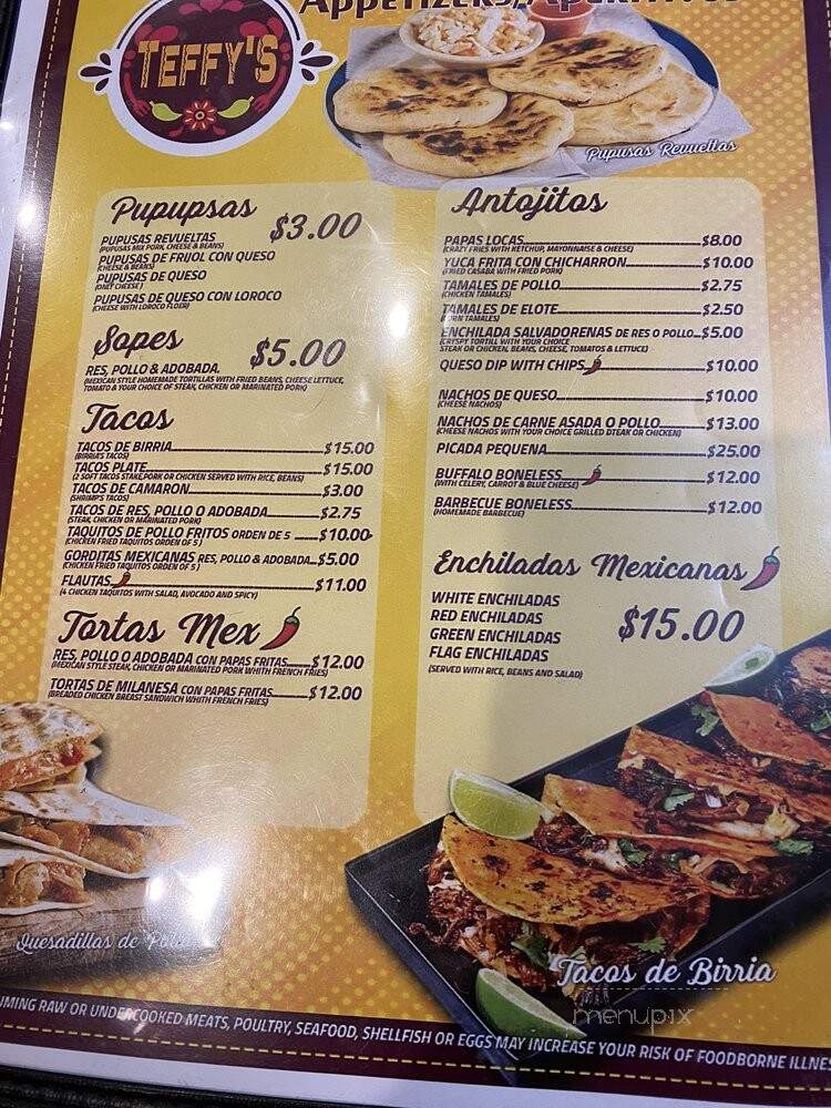 Teffy's Restauant - Brockton, MA menu_pic