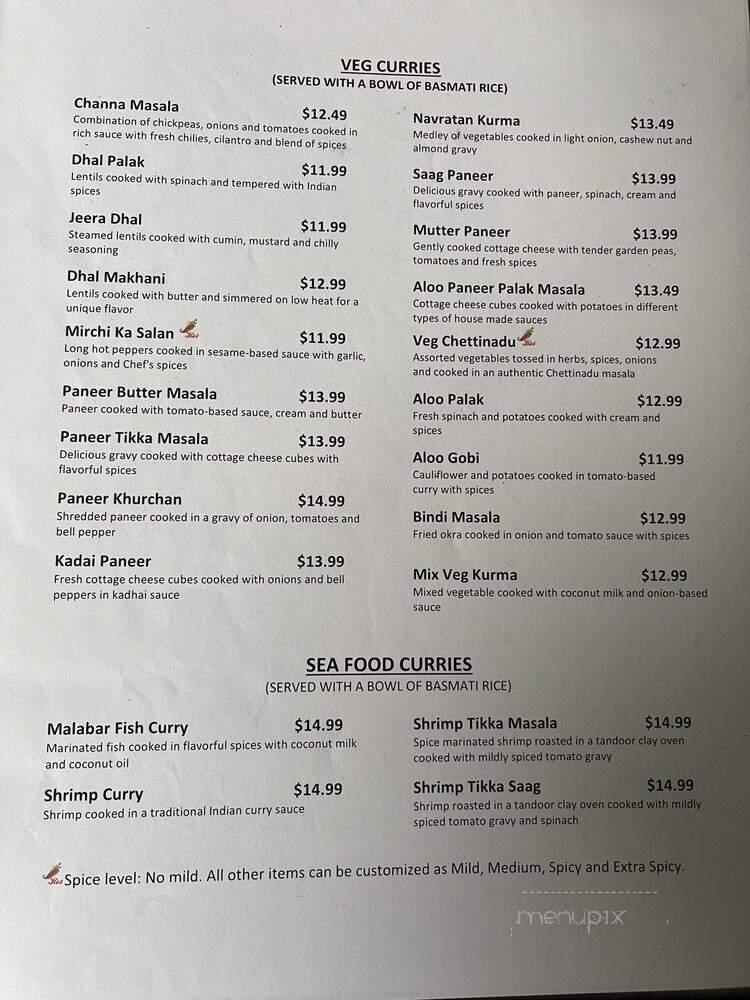 Biryani Kitchen - Warsaw, IN menu_pic