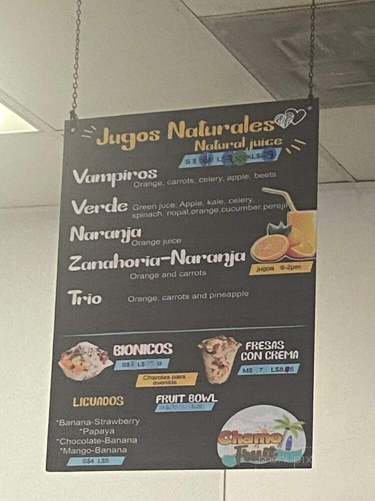 Chamo Fruit - Los Angeles, CA menu_pic