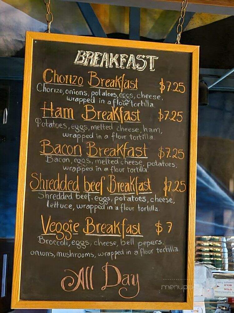 El Burrito Mojado - Vancouver, WA menu_pic