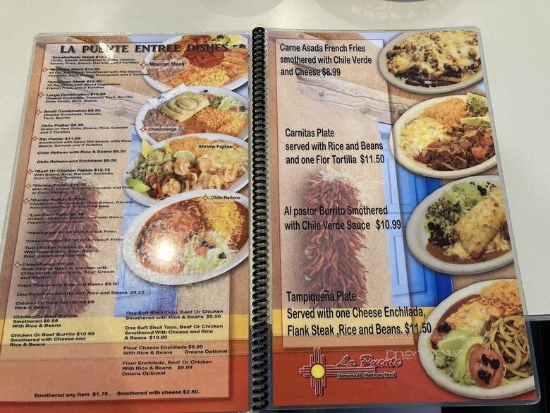 La Puente Homemade Mexican Food - Layton, UT menu_pic