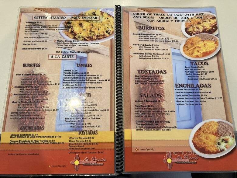 La Puente Homemade Mexican Food - Layton, UT menu_pic