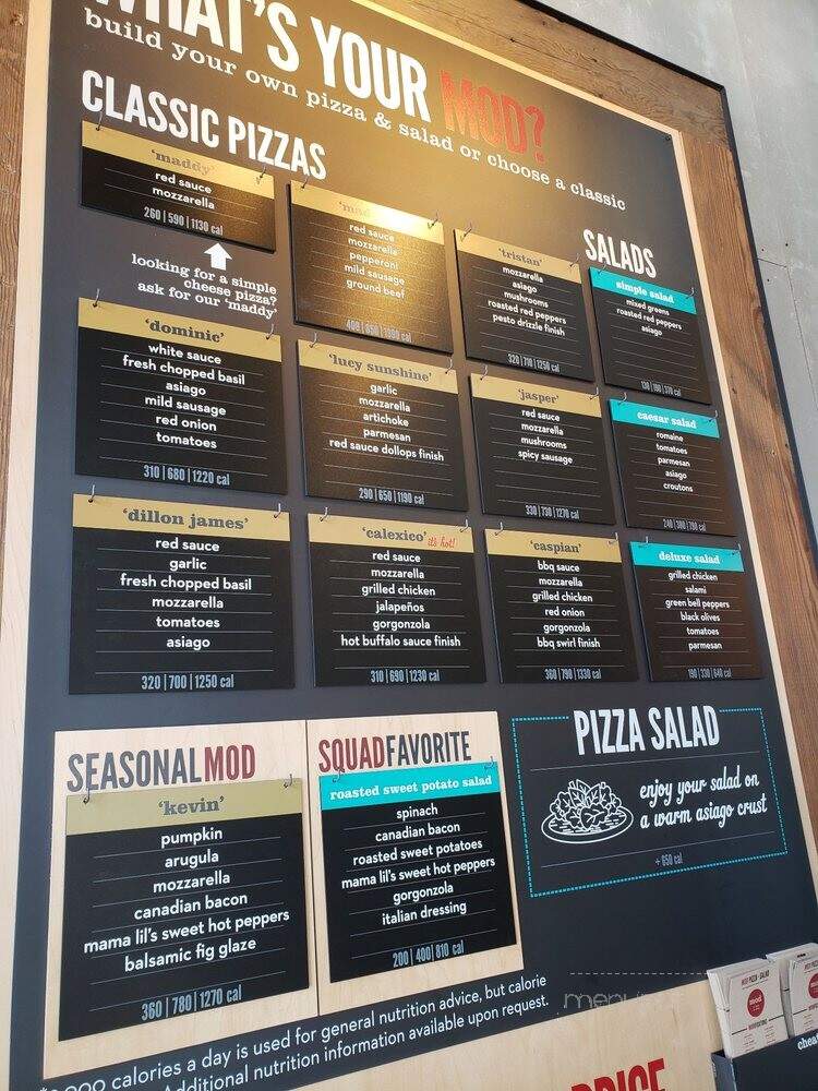 MOD Pizza - Georgetown, KY menu_pic