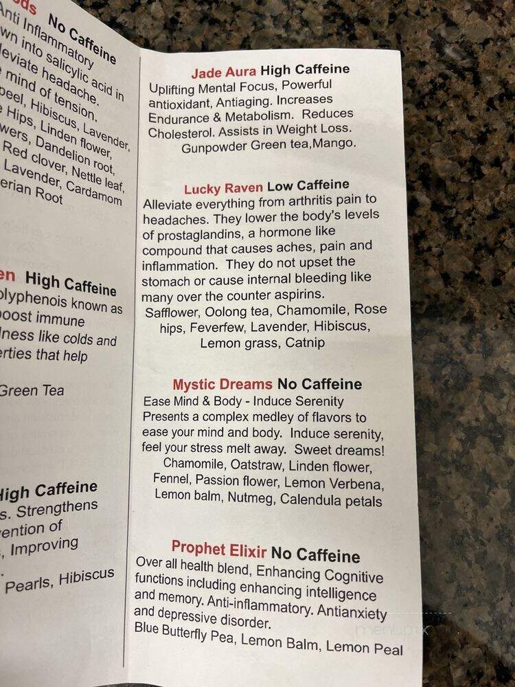 Ravenwood Coffee & Creations - Clarksville, TN menu_pic