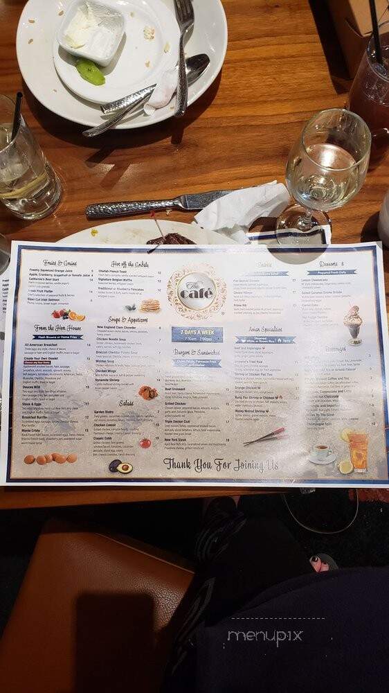 The Cafe - Valley Center, CA menu_pic
