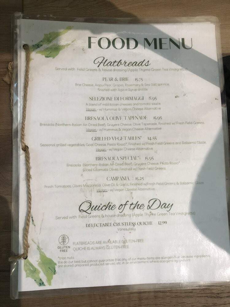 The Steeping Leaf - Morgan, PA menu_pic