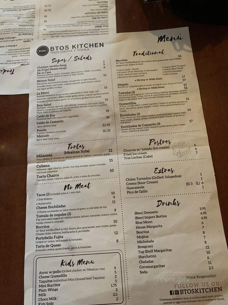 BTOS Kitchen - Pittsburgh, PA menu_pic