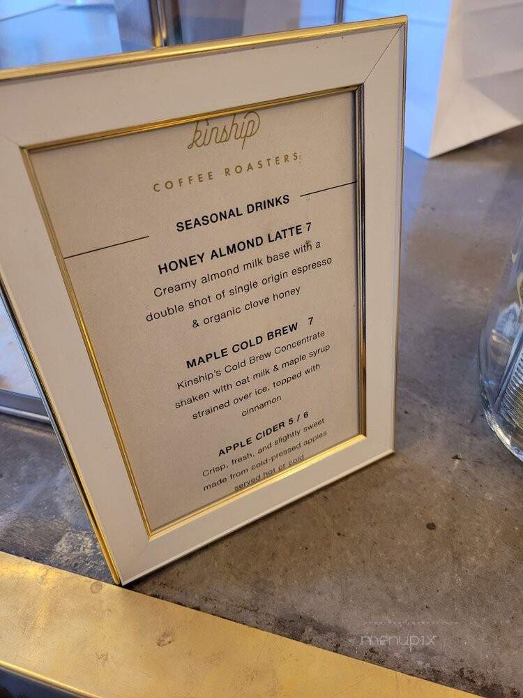 Kinship Coffee - Astoria, NY menu_pic
