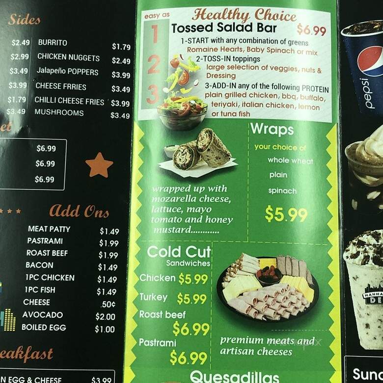 Manhattan Deli - Fresno, CA menu_pic
