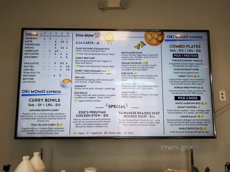 Oki Kohi Espresso Bar - San Luis Obispo, CA menu_pic