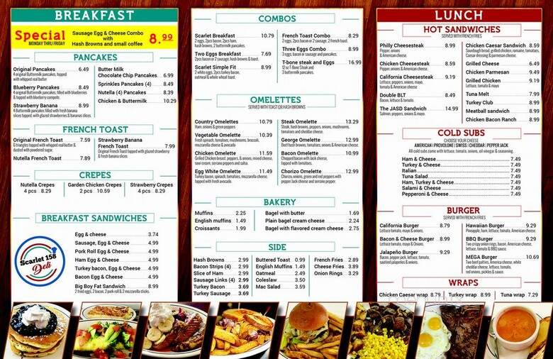 Scarlet 158 Restaurant - New Brunswick, NJ menu_pic