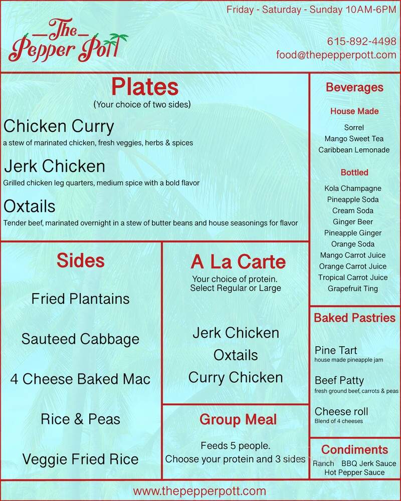 The Pepper Pott - Nashville, TN menu_pic