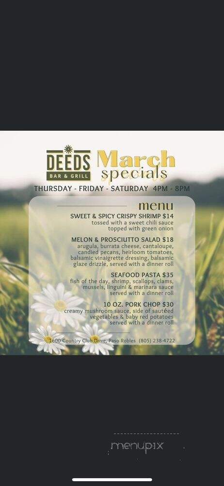 Deeds Bar and Grill - Paso Robles, CA