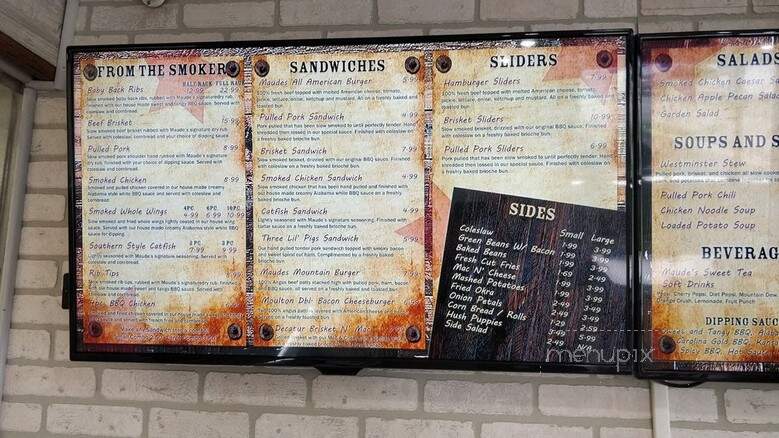 Maudes Alabama BBQ - Flint, MI menu_pic