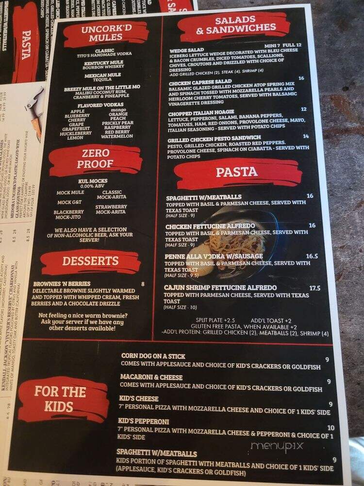 Medora Uncork'd - Medora, ND menu_pic