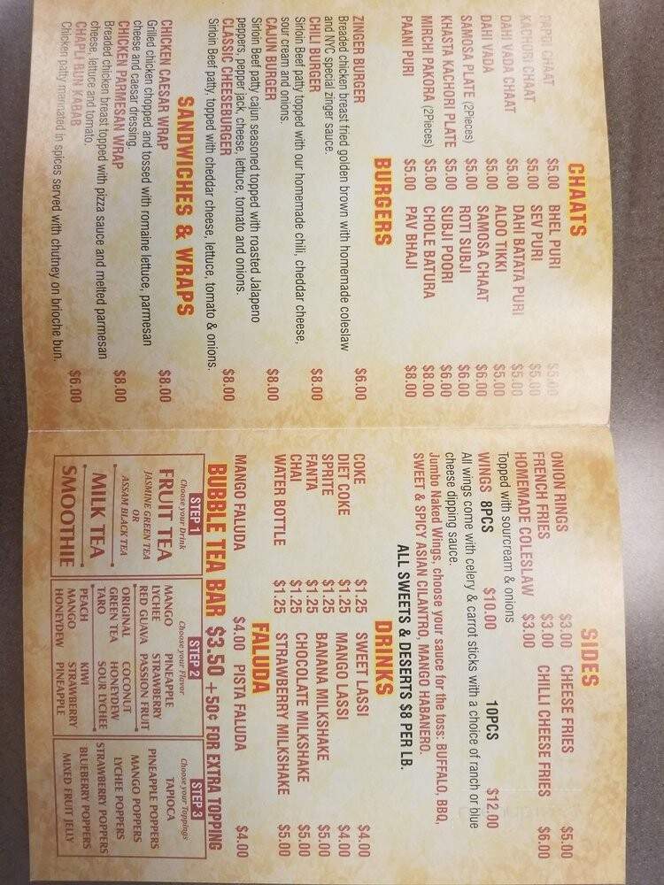 New York Chaat - Addison, IL menu_pic