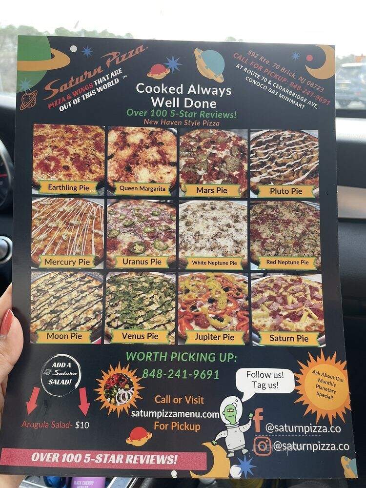 Saturn Pizza - Brick, NJ menu_pic