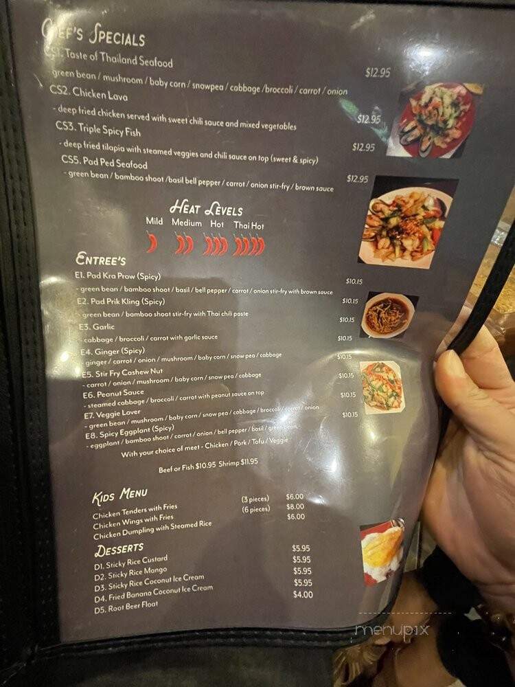 Taste Of Thailand Restaurant and Grill - College Station, TX menu_pic