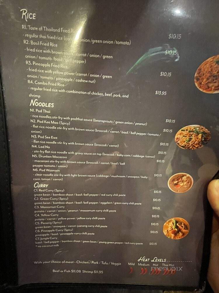 Taste Of Thailand Restaurant and Grill - College Station, TX menu_pic