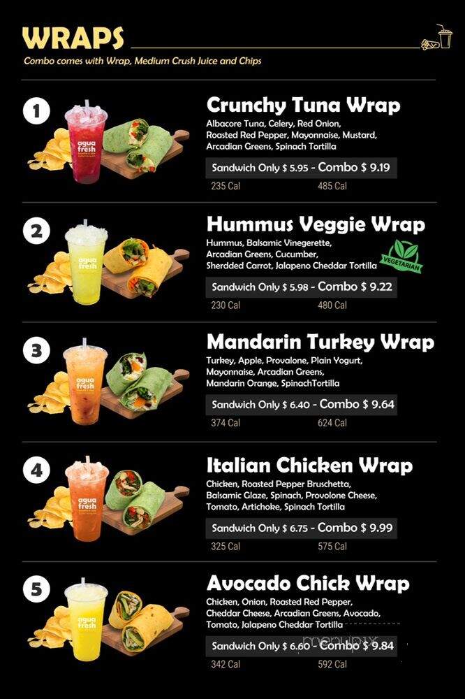 Agua Fresh - Sioux Falls, SD menu_pic