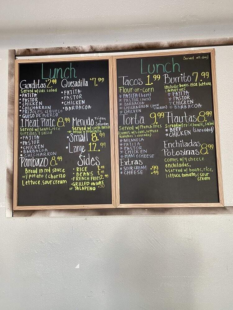 Armando's Tacos - Coppell, TX menu_pic