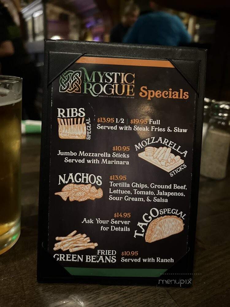Mystic Rogue Irish Pub - Chicago, IL menu_pic