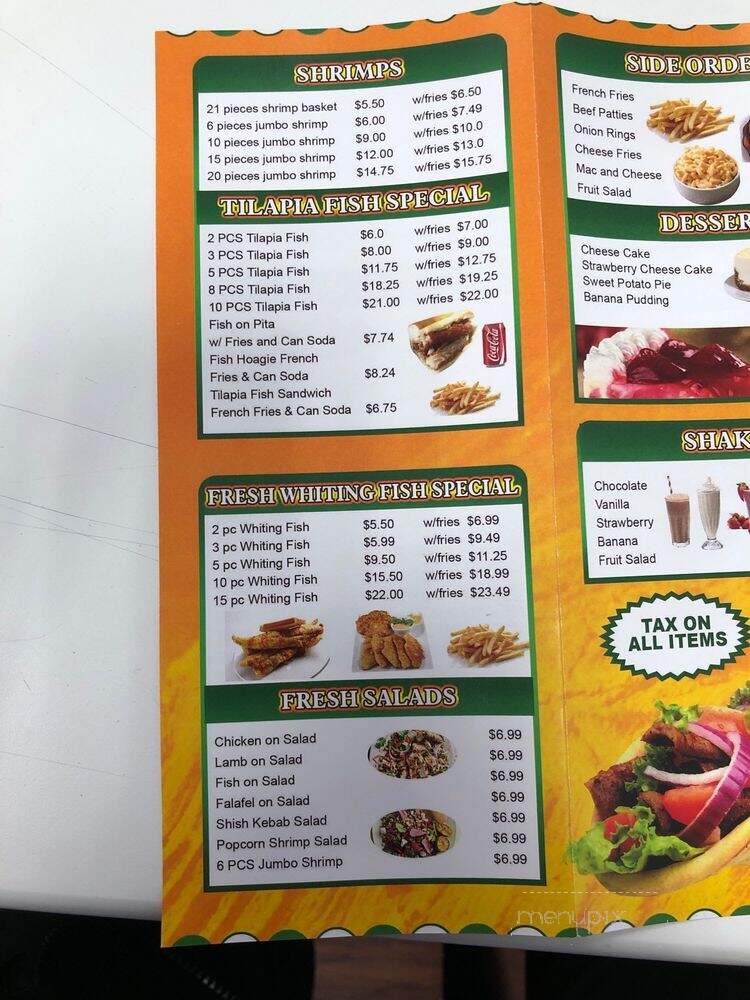 Philly Gyro King and Fried Chicken - Woodbury, NJ menu_pic