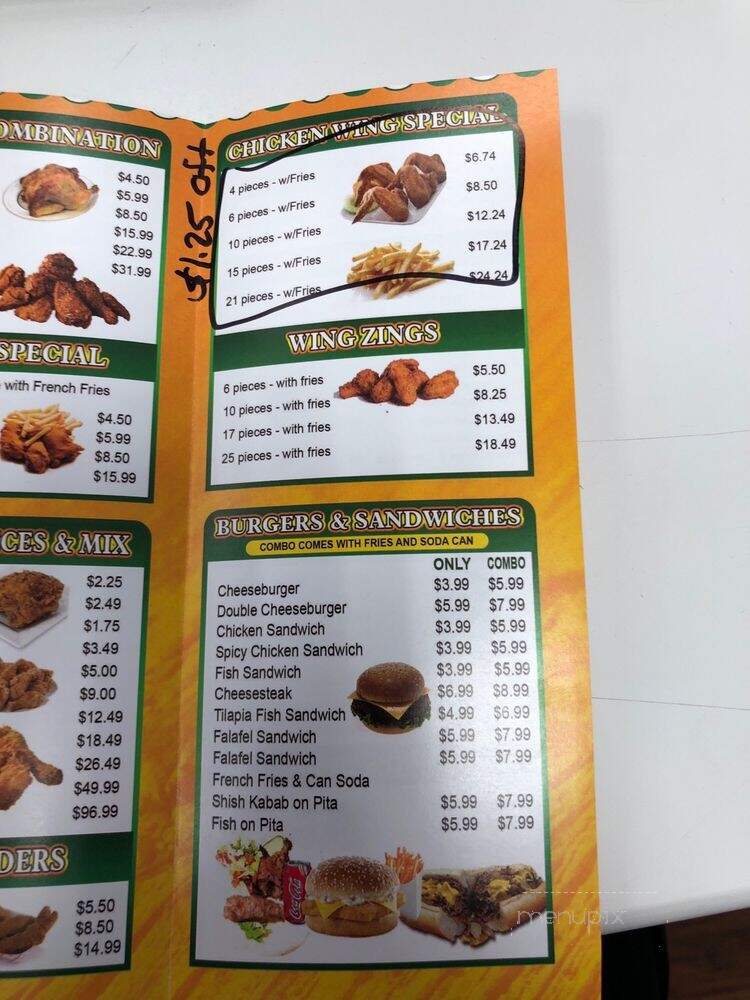 Philly Gyro King and Fried Chicken - Woodbury, NJ menu_pic