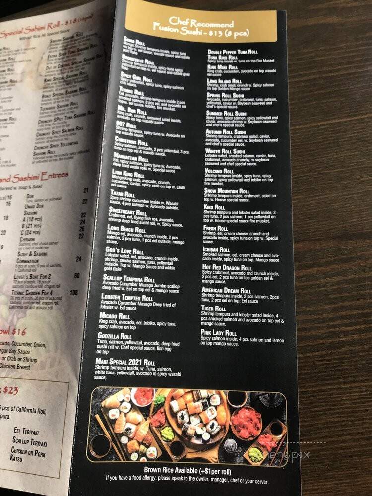 Sumo Sushi and Hibachi - Tuckahoe, NY menu_pic