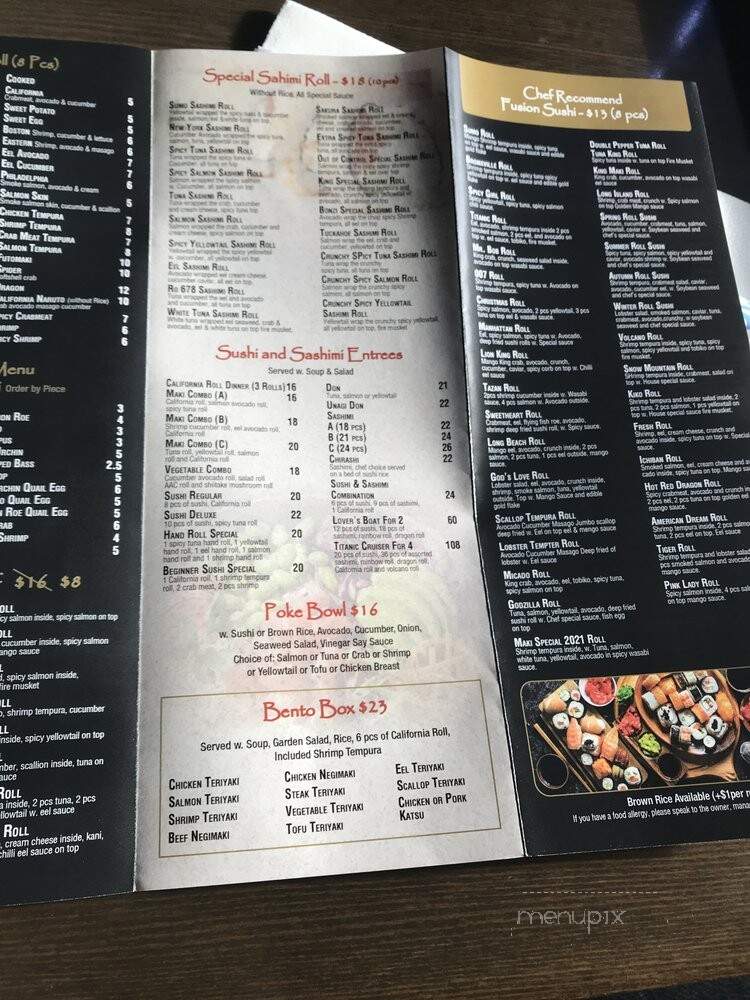 Sumo Sushi and Hibachi - Tuckahoe, NY menu_pic