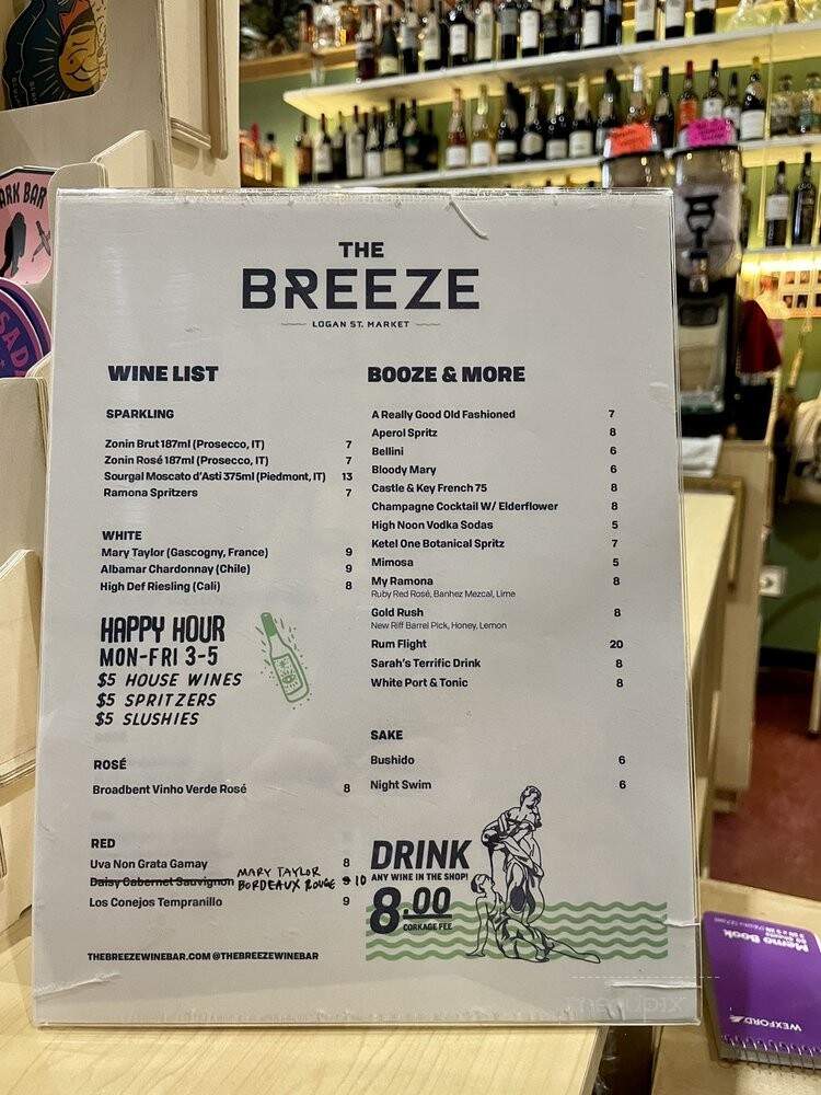 The Breeze Wine Bar and Spirits - Louisville, KY menu_pic