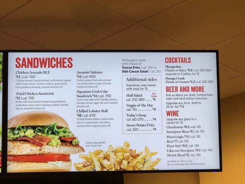 The Burger Bar by Wegmans - Virginia Beach, VA menu_pic