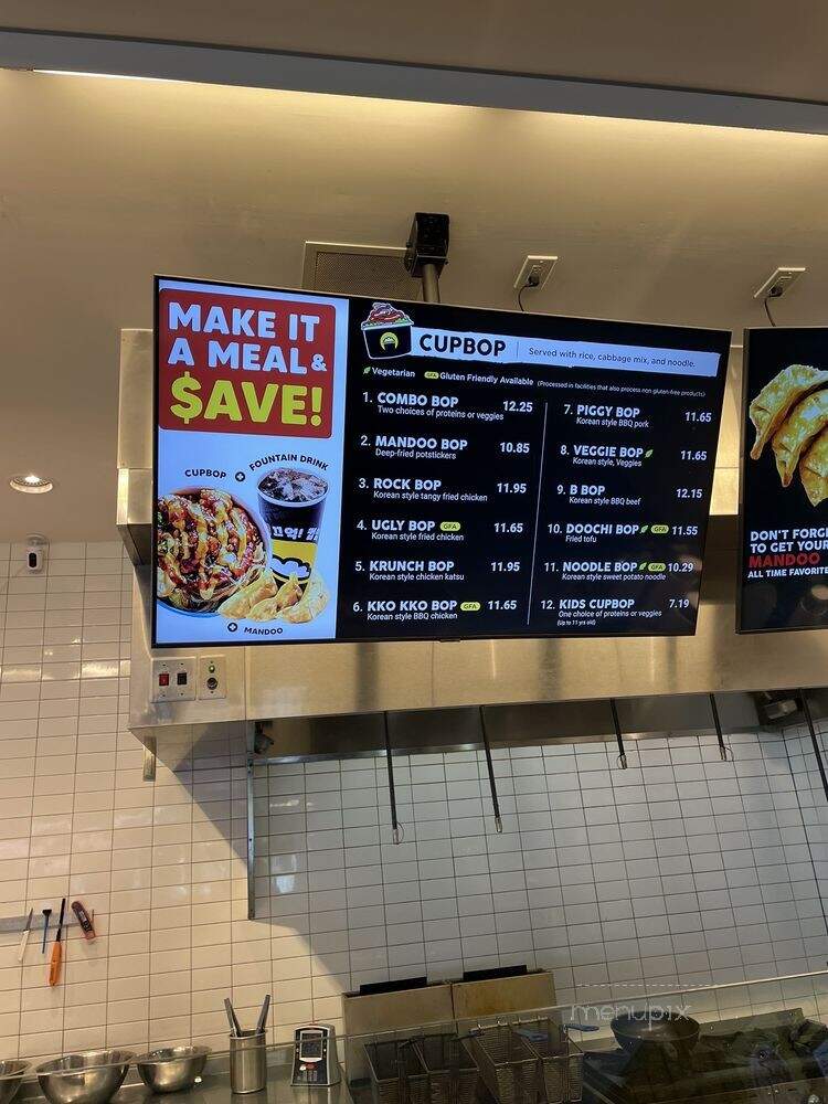 Cupbop - Glendale, AZ menu_pic