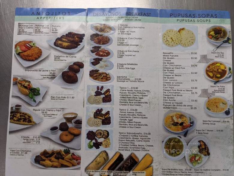 El Boqueron - Los Angeles, CA menu_pic